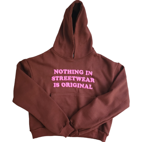 1 OF 1 "NOTHING NEW UNDER THE SUN" BROWN HOODIE